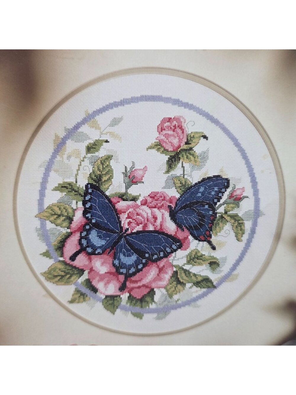 Cross Stitch Pattern Butterflies N Roses By Paul Sweany Dimensions 1992 USA